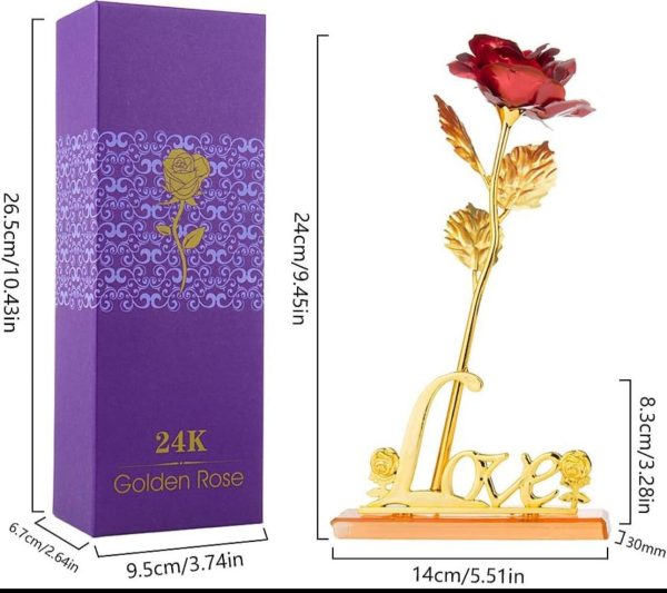 24k Gold Plated Rose (with Love Holder Box)