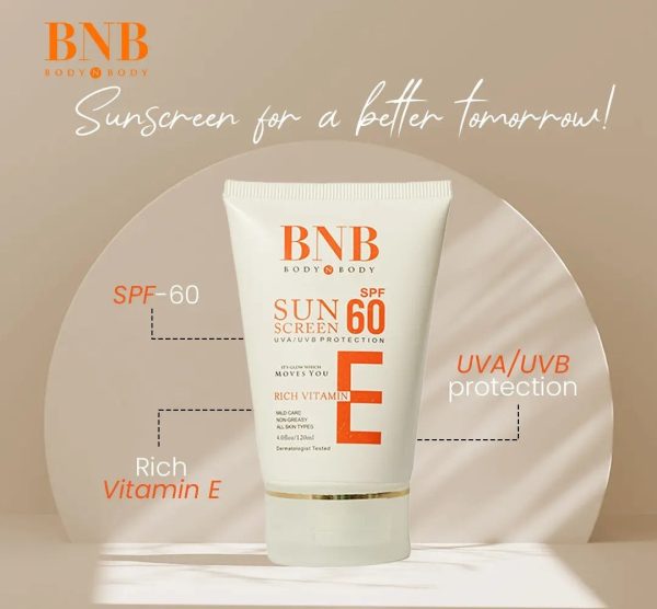 BNB Sun Screen Spf-60 Vitamin E