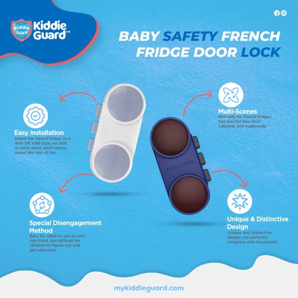 Multipurpose French Fridge Lock 3m Vhb Tape