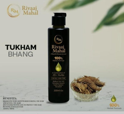 Rivaaj Mahal Deal Of 2-in-1 Hair Care Combo – 100% Natural Formula + Charcoal Black Shine Conditioner