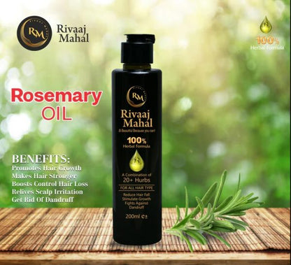 Rivaaj Mahal Deal Of 2-in-1 Hair Care Combo – 100% Natural Formula + Charcoal Black Shine Conditioner