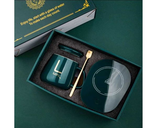 Usb Electric Heated Coffee Mug With Temperature Controlled Pad